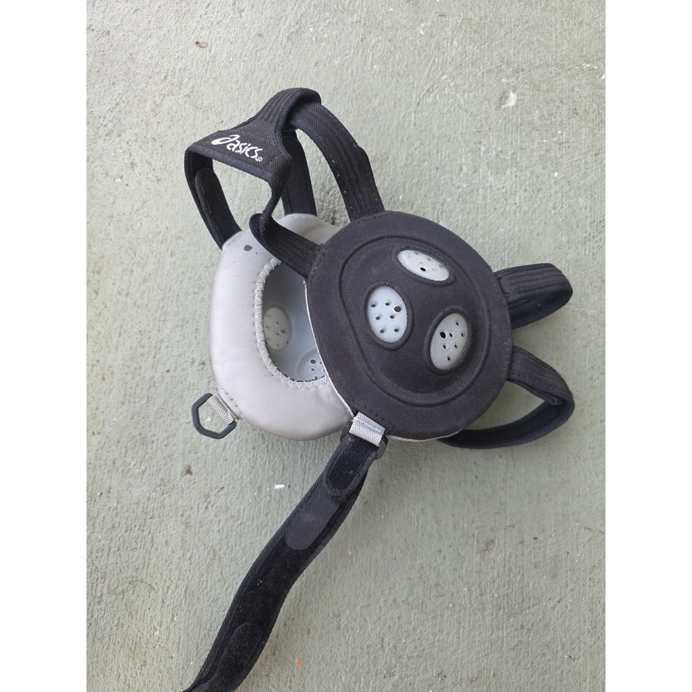 Asics Wrestling‎ Headgear Ear Guard Black Grey Adjustable Protective Gear Z3
